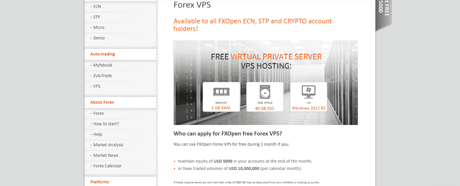 FXOpen Review VPS offering FXOpen Review VPS offering